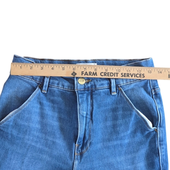 Frame Denim Women's Straight Leg Blue Jeans - Picture 3 of 8